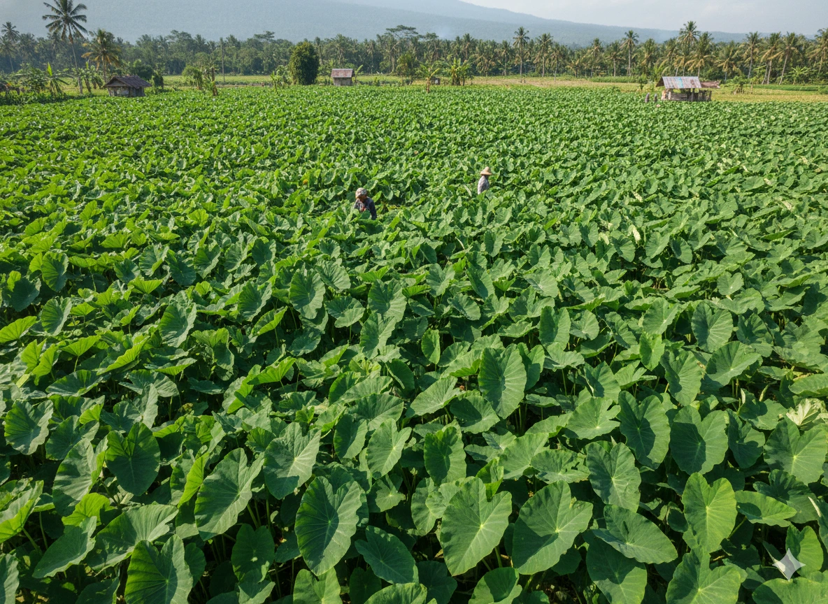 Taro leaf farms